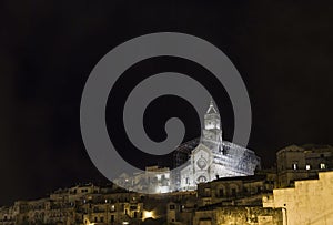 Matera 2019 panorama sassi di matera 2019 by night scene