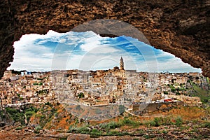 Matera - ancient cave city.