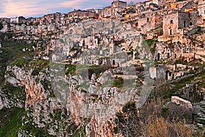 Matera, Basilicata, Italy: the ancient cave houses in the old town called Sassi di Matera