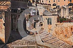 Matera, Basilicata, Italy: corner in the old town called Sassi d