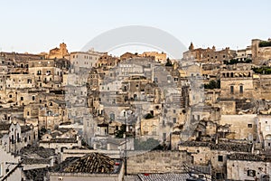 View at Sasso Caveosoold town of Matera, Basilicata, Italy photo
