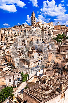 Matera, Basilicata, Italy: Landscape view of the old town - Sassi di Matera