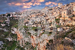 Matera, Basilicata, Italy: view of the old town