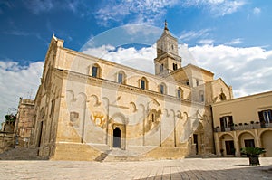 Matera Cathedral church on Piazza Duomo in Sasso Caveoso, Italy