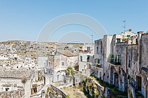 View over Matera, a unesco site in basilicata. Italy photo