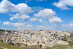 Matera scenic view of Sasso Caveoso