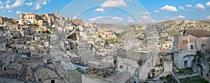 Matera scenic view of Sasso Caveoso