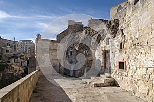 Matera street, Basilicata region, Italy