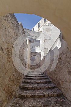 Matera street, Basilicata region, Italy