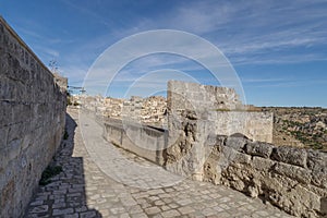 Matera street, Basilicata region, Italy