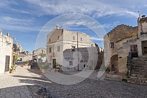 Matera street, Basilicata region, Italy