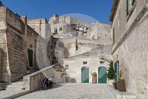 Matera street, Basilicata region, Italy