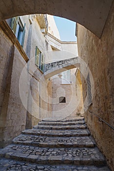 Matera street, Basilicata region, Italy