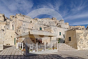 Matera street, Basilicata region, Italy