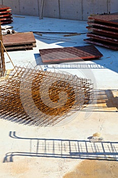 Material at a construction site