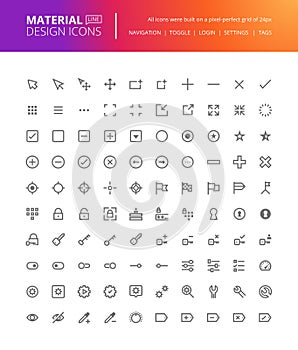 Material design icons set