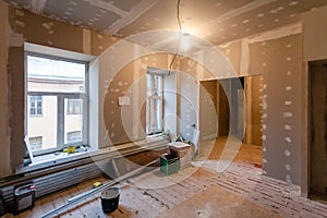 Material for repairs in an apartment is under construction, remodeling, rebuilding and renovation.