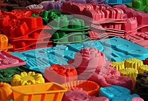 Material silicone mould to create cakes of many forms