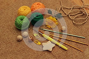 Materials and instruments for crocheting
