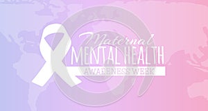 Maternal Mental Health Awareness Week Background Illustration