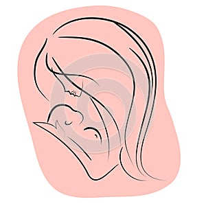 Maternity graphic illustration