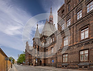 Maternity hospital ApolinÃ¡Å™ in the Prague city center, one of the oldest operating maternity hospital in the world, Prague