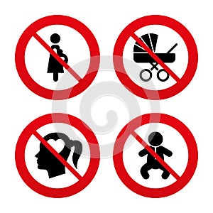 Maternity icons. Baby infant, pregnancy, buggy