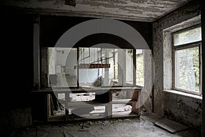Maternity ward in No. 126 hospital in Pripyat ghost town, Chernobyl, Ukraine