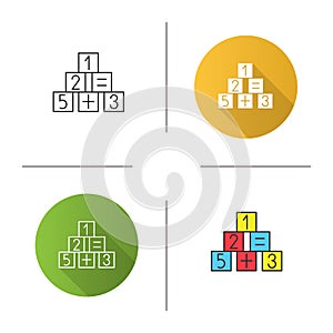 Math blocks icon