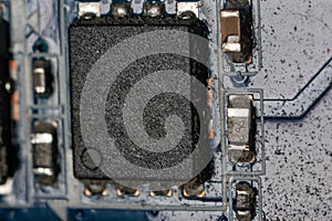 Math coprocessor on a motherboard inside a personal computer