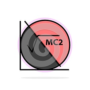 Math, Formula, Math Formula, Education Abstract Circle Background Flat color Icon