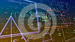 Math and geometry concept