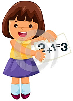 Math girl photo