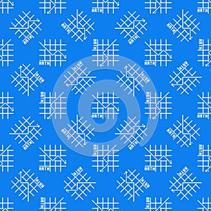 Math Graph vector Science concept blue line seamless pattern