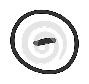 Math lesson element flat icon