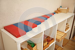 Math material in montessori class