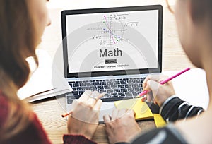 Math Mathematic Education Knowledge School Concept photo