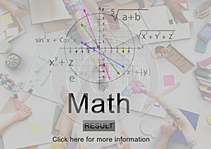 Math Mathematic Education Knowledge School Concept photo