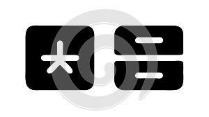 Math operations icon multiply divide calculation, vector design Generative AI