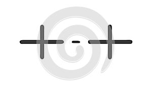 Math operations, plus minus plus, calculation, equation, vector design Generative AI