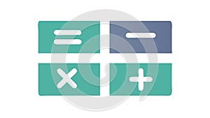 Math Operators Plus Minus Multiply Divide Icon, vector design Generative AI