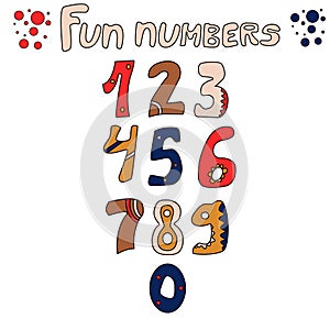 Card. Study materials. Studybook. Cartoon illustration with math.