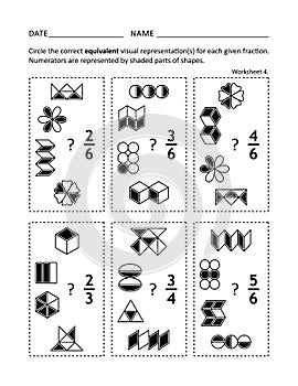 Math practice worksheet for children and adults