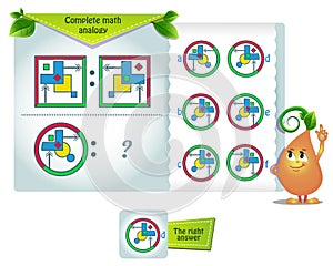 Math  shape analogy iq photo