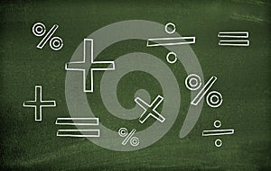 Math symbols photo