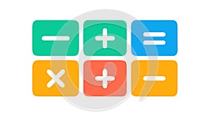 Math Symbols Icon, Calculation and Education, vector design Generative AI