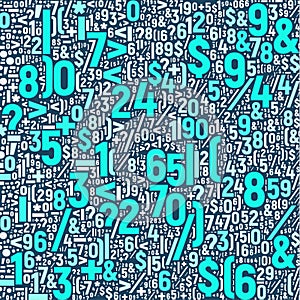 Math vector pattern. Math number background. mathematics symbols pattern