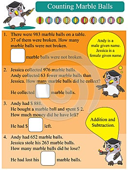 Mathematic Addition and Subtraction photo