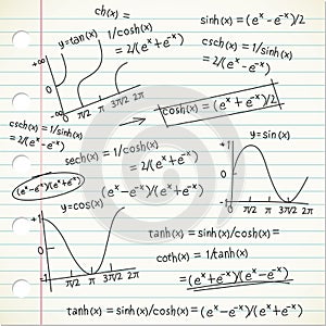 Mathematic formula doodle