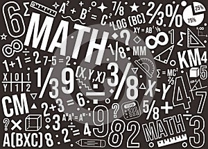 Mathematic pattern or background design
